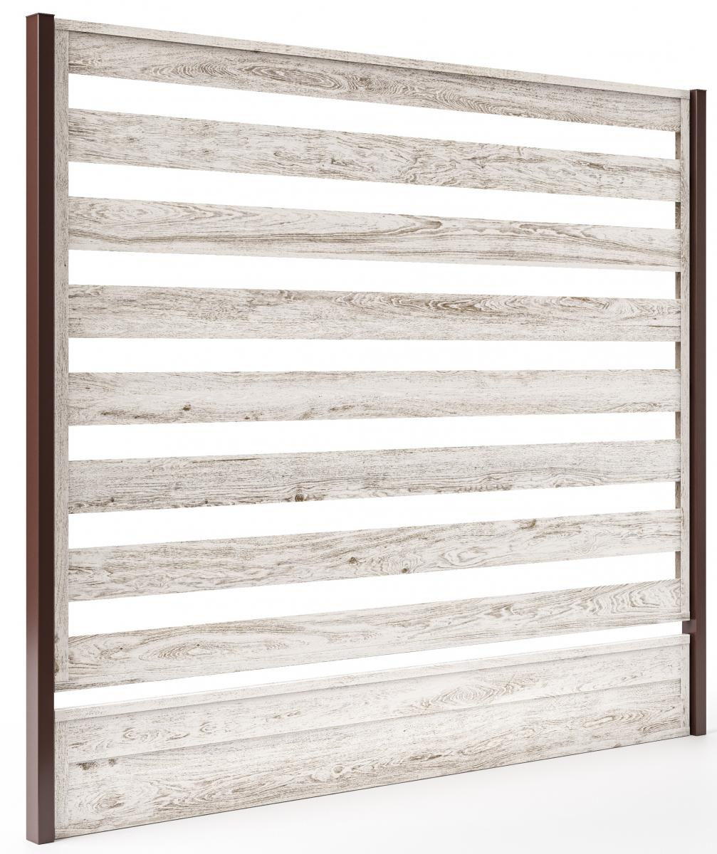 ocelový lamelový plot Bříza stavebniraj.cz