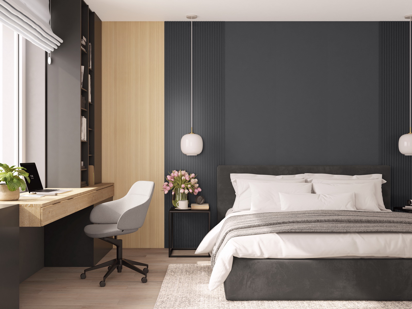 obkladové panely do interiéru akustické Deep Grey stavebniraj.cz