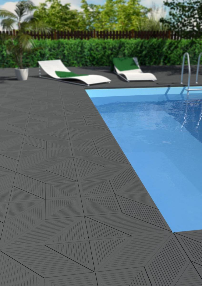 Dlažba s dezénem šedá KLÁRA Stavební raj