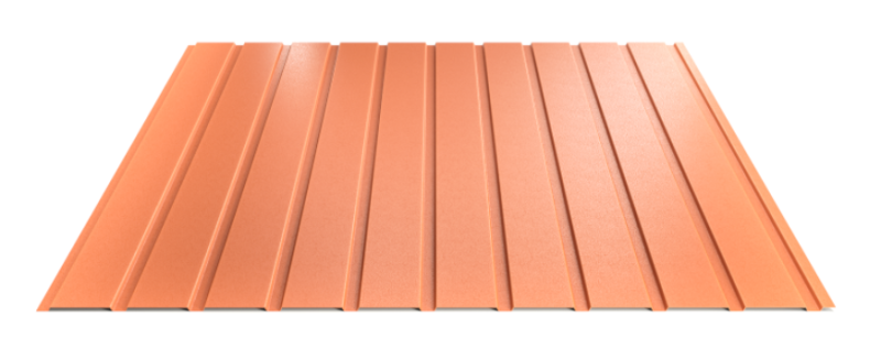 Trapézový plech Hornval E7 Elevace Super 25 Deep Matt 0,5 mm RAL 8004