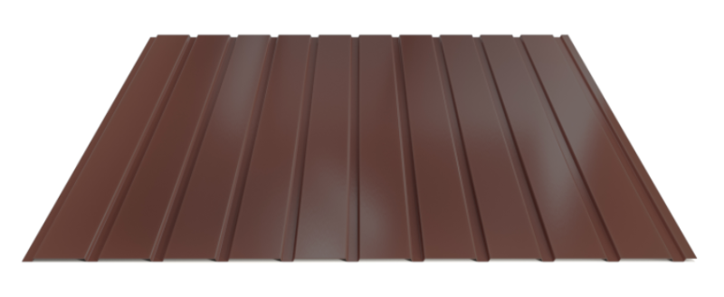 Trapézový plech Hornval E7 Elevace Polyester Gloss 0,7 mm RAL 8017