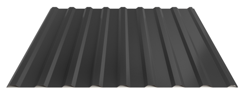 Trapézový plech Hornval T14 Super Plus 35 Polyester Gloss RAL 9005