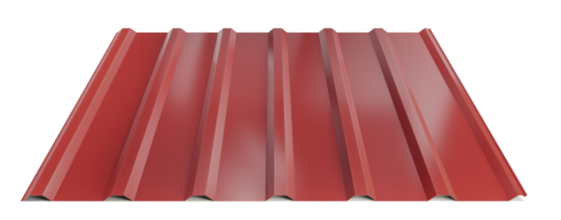 Trapézový plech Hornval T18 Super 25 Polyester Gloss 0,5 mm RAL 3011