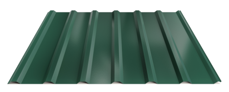 Trapézový plech Hornval T18 Super 25 Polyester Gloss 0,5 mm RAL 6005