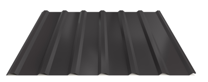 Trapézový plech Hornval T18 Super Plus 35 Polyester Gloss 0,55 mm RAL 9005
