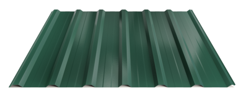 Trapézový plech Hornval T18 PLUS MAX Super 25 Polyester Gloss 0,5 mm RAL 6005