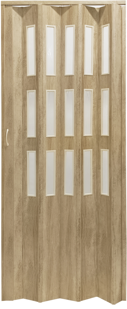 Kit DORA 87x200 cm - 49 Dub sonoma, 3 řady skel Rozměr prosklené varianty dveří: do 87cm: bez dodatečné lamely