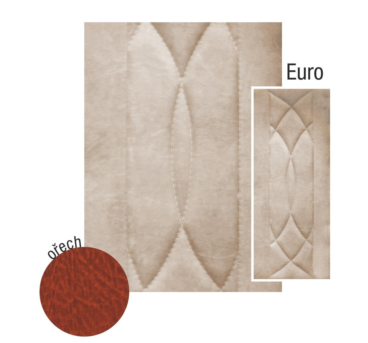 Čalounění Euro 80 - ořech