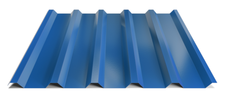 Trapézový plech Hornval T35 Polyester Gloss 0,7 mm RAL 5010