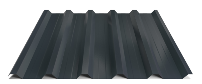Trapézový plech Hornval T35 MAX s prolisem, Super 25 Polyester Gloss 0,5 mm RAL 7016