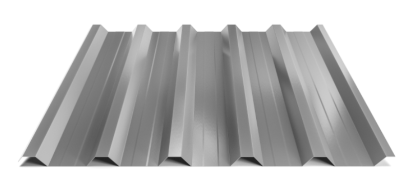 Trapézový plech Hornval T35 MAX s prolisem, Super 25 Polyester Gloss 0,5 mm RAL 9007