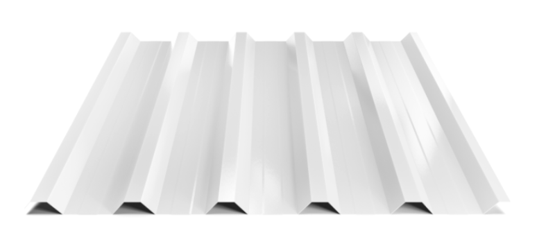 Trapézový plech Hornval T35 MAX s prolisem, Super 25 Polyester Gloss 0,5 mm RAL 9010