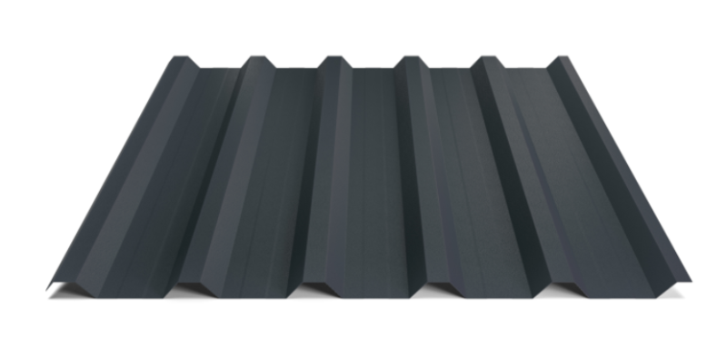 Trapézový plech Hornval T35 MAX s prolisem, Super 25 Deep Matt 0,5 mm RAL 7016