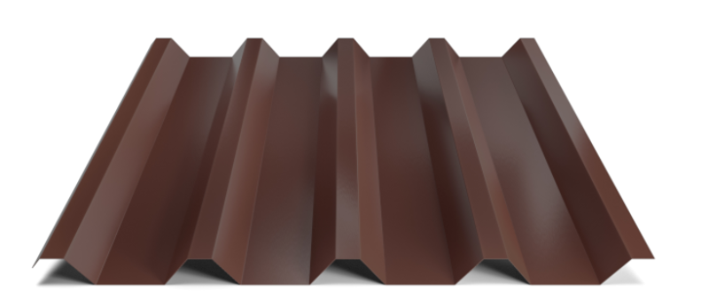 Trapézový plech Hornval T55 Super Plus 35 Polyester Gloss 0,55 mm RAL 8017