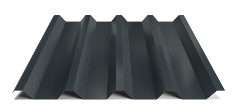 Trapézový plech Hornval T55 Polyester Gloss 0.7 mm RAL 7016