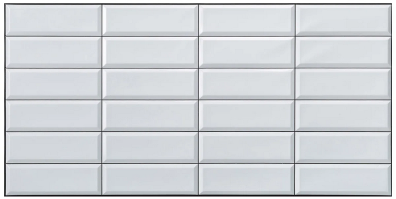 Dekorační interiérový ​​panel White,Black Seam