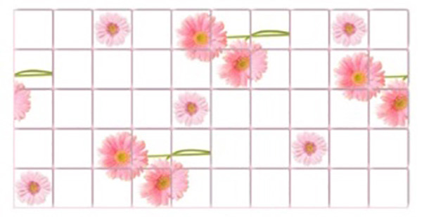 Dekorační interiérový ​​panel Rose Gerberas
