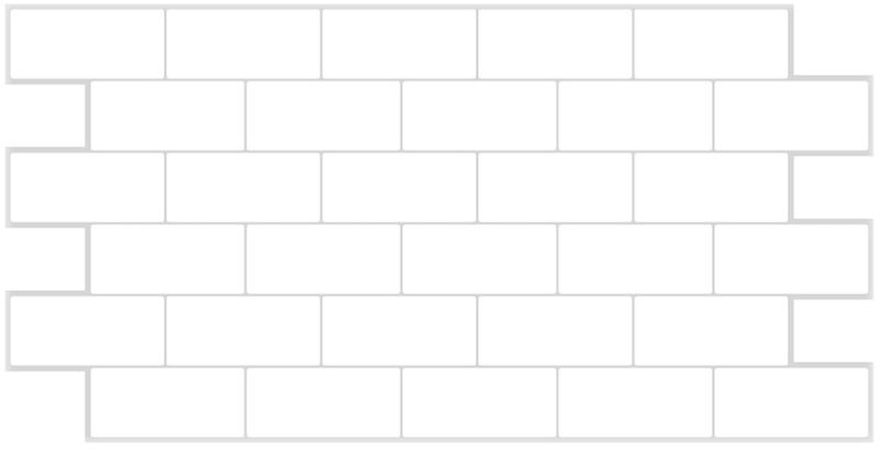 Dekorační interiérový ​​panel White Tile