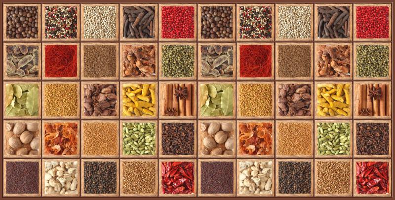Dekorační interiérový ​​panel Box With Spices