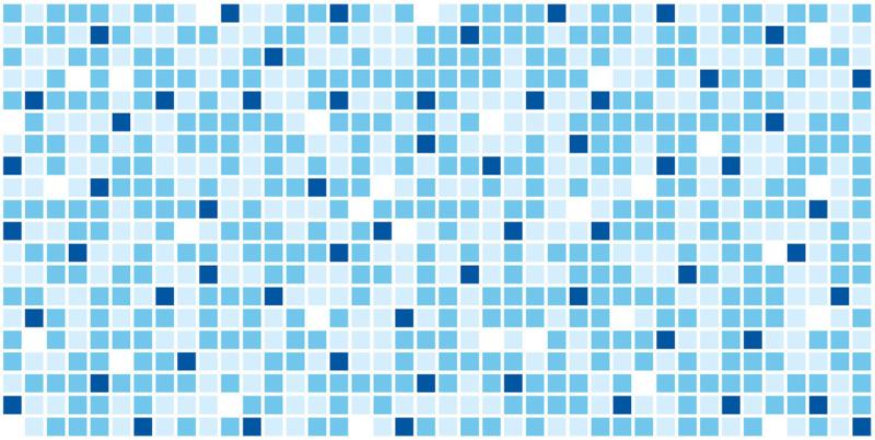 Dekorační interiérový ​​panel Mosaic Blue