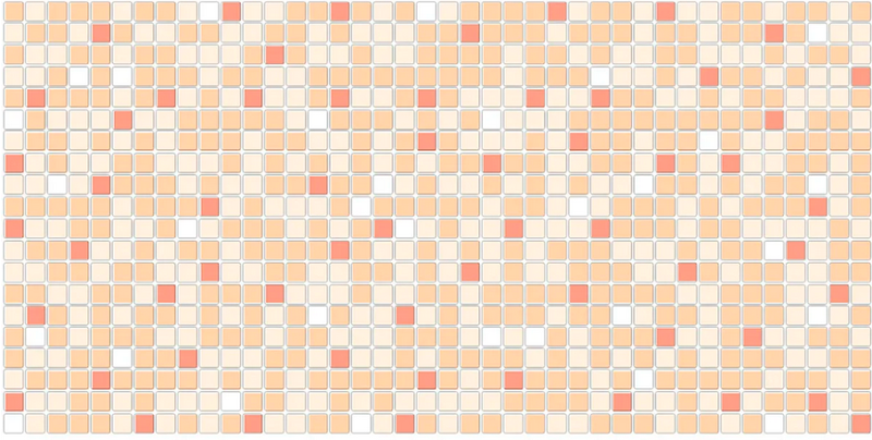 Dekorační interiérový ​​panel Mosaic Orange