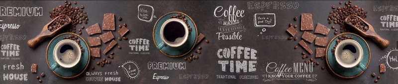 Kuchyňský ABS panel Coffe Time
