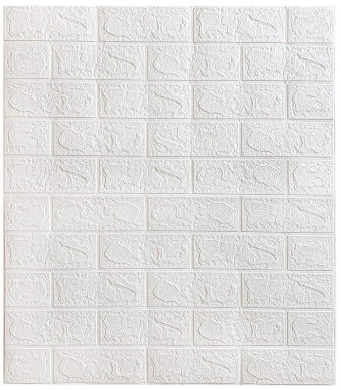 Dekorační 3D samolepící panel White Brick