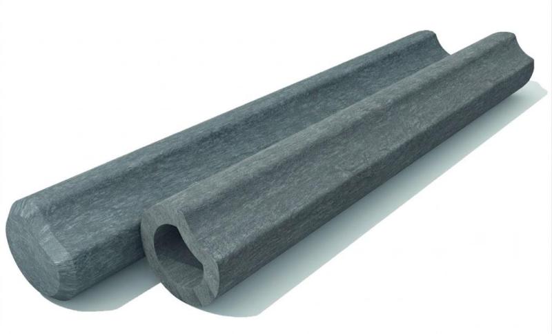 Záklopová palisáda dutý profil ∅ 11 cm Šedá