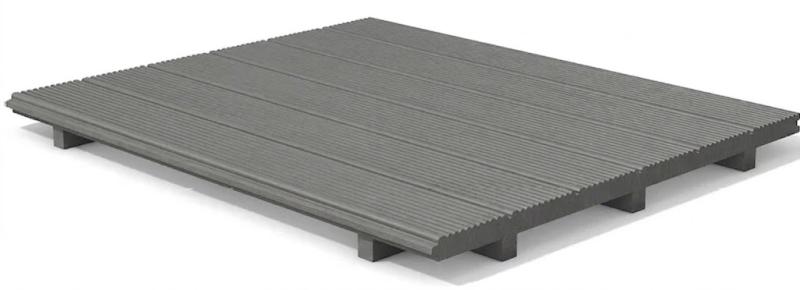 Deskový prvek z recyklovaného plastu 100 cm Šedá