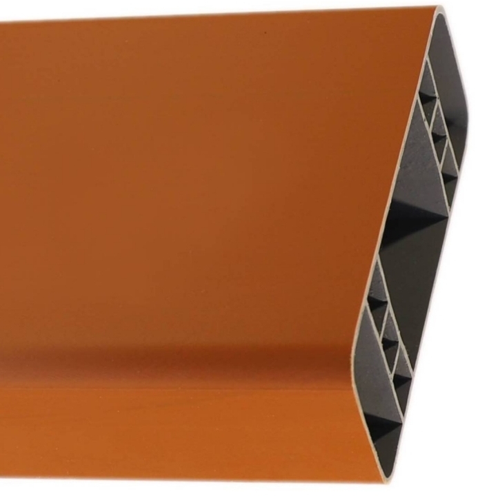 Plotový profil - plastová plotovka 80x32 mm Modular P6058 - 111 třešeň