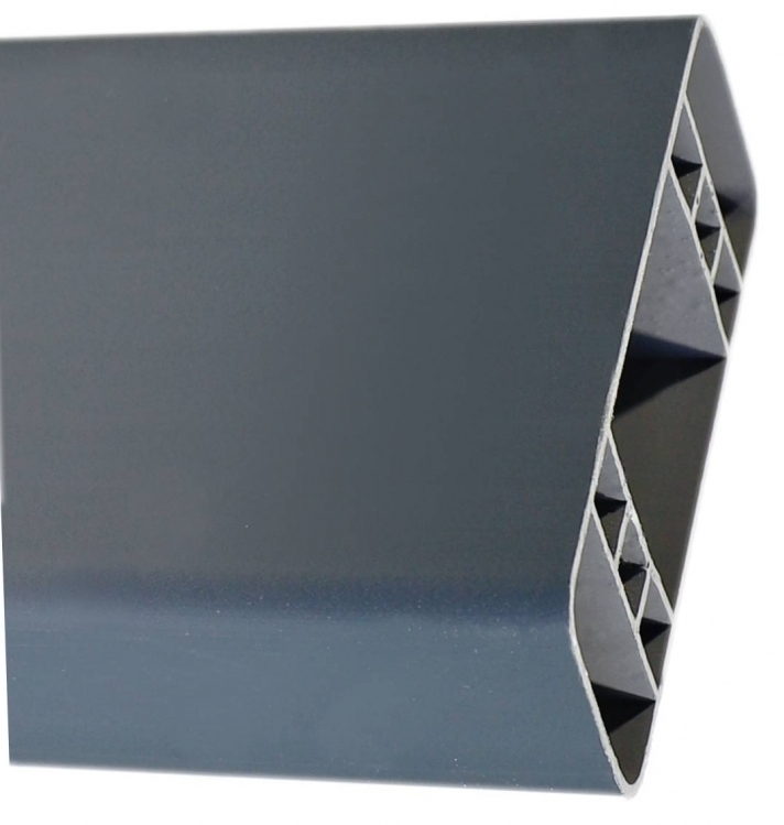Plotový profil - plastová plotovka 80x32 mm Modular P6058 - 175 antracit
