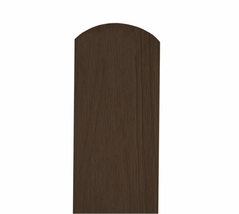Plotovka WOODplus Ultra ukončení s obloučkem 138 x 15 mm Walnut