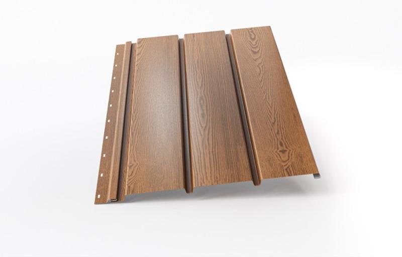 Fasádní ocelový panel E2 Zlatý dub
