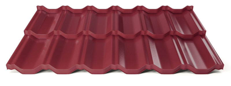 Modulární plechová střešní krytina Hornval H2 25 / 350 Super 25 Polyester Gloss RAL 3005