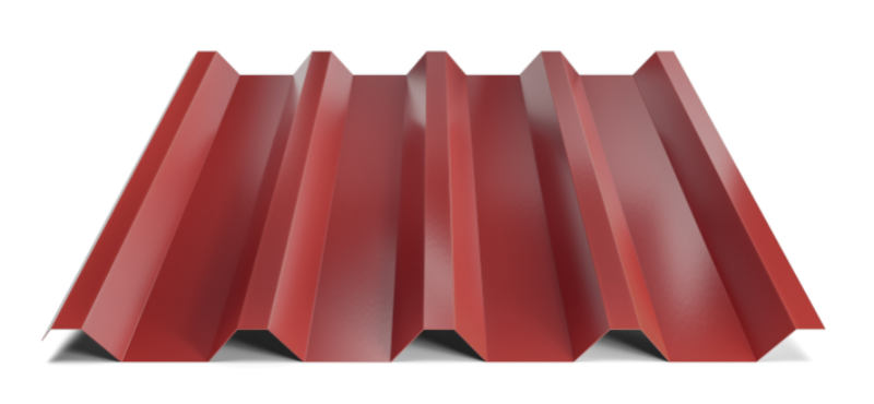 Trapézový plech Hornval T55 Polyester Gloss 0.7 mm RAL 3011