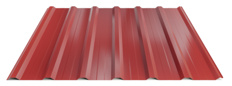 Trapézový plech Hornval T18 PLUS MAX Polyester Gloss 0,7 mm RAL 3011