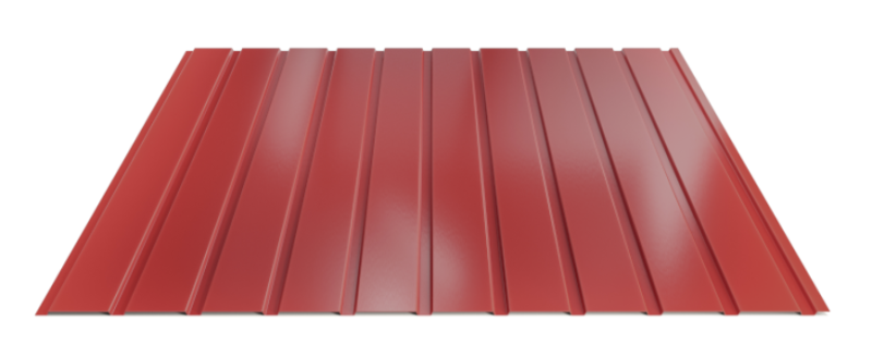 Trapézový plech Hornval E7 Elevace Polyester Gloss 0,7 mm RAL 3011