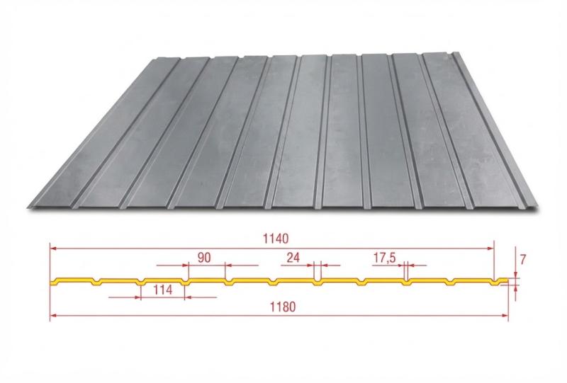 Trapézový plech Hornval E7 Elevace Super 25 Deep Matt 0,5 mm