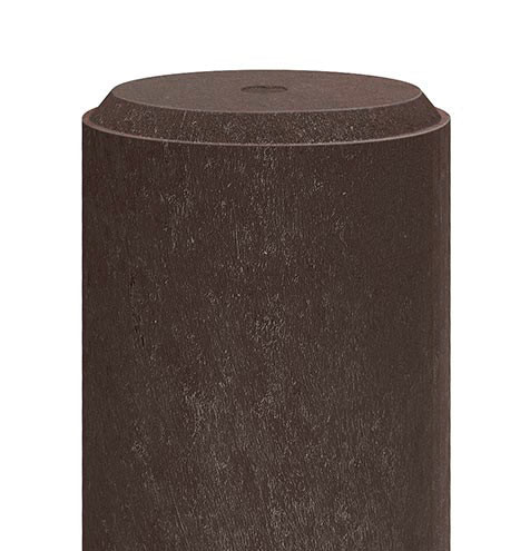 Kůl z recyklovaného plastu Ø 12 cm Hnědá