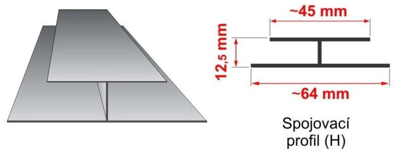 Spojovací profil P510 EXKLUZIV, WOODEC, k obkladům Asteza, Profi Corpo