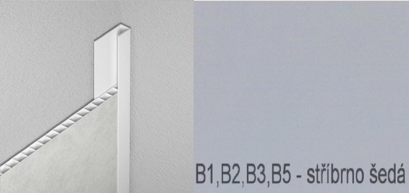 Lemovací profil Vilo B2 Stríbrno šedá