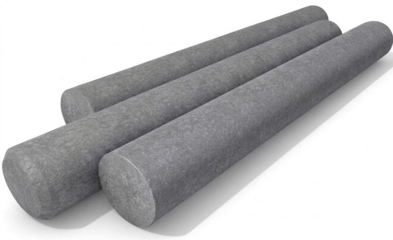 Kulatá palisáda plný profil Ø 15 cm Šedá