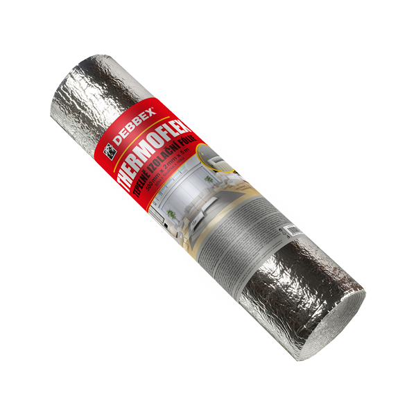 Tepelně izolační fólie THERMOFLEX 500 mm × 2 mm, délka 5 m 5 m2 hliníková