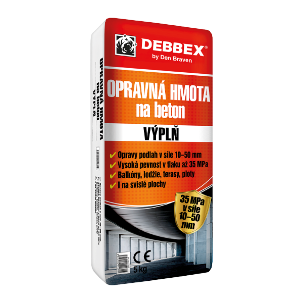 Opravná hmota na beton VÝPLŇ 5 kg pytel šedá