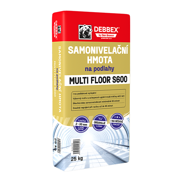 Samonivelační hmota na podlahy MULTI FLOOR S600 25 kg pytel šedá