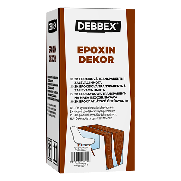EPOXIN DEKOR - Epoxidová pryskyřice pro zalévání 20 kg sada plechovek transparentní