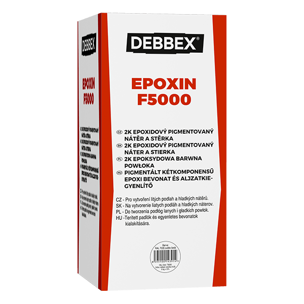 EPOXIN F5000 6 kg sada plechovek 5 + 1 kg dopravní červená RAL 3020