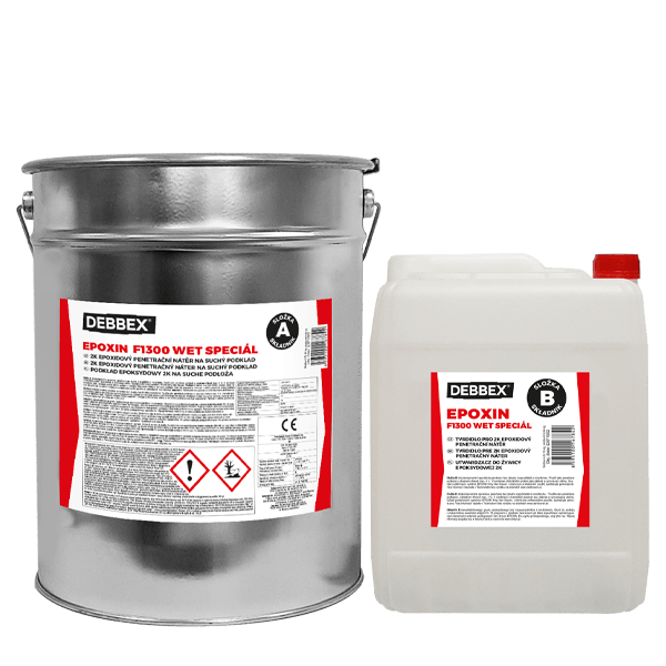 EPOXIN F1300 WET SPECIÁL 30 kg soudek a kanystr transparentní