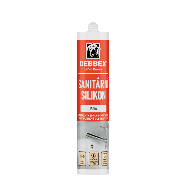 Sanitární silikon 280 ml kartuše bílá