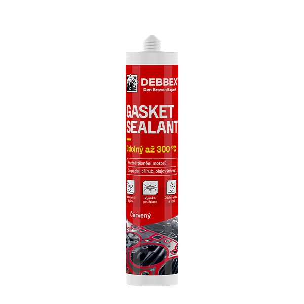 Gasket sealant červený 280 ml kartuše cihlově červená